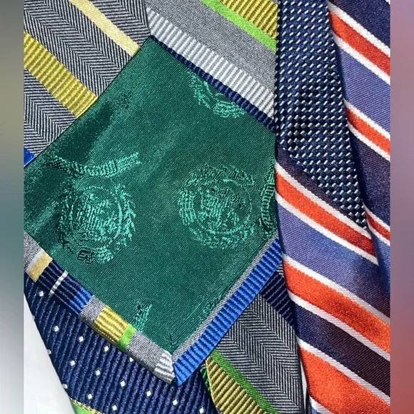 Tommy Hilfiger Tie Bundle: 2 Silk 1 Cotton MSRP $120